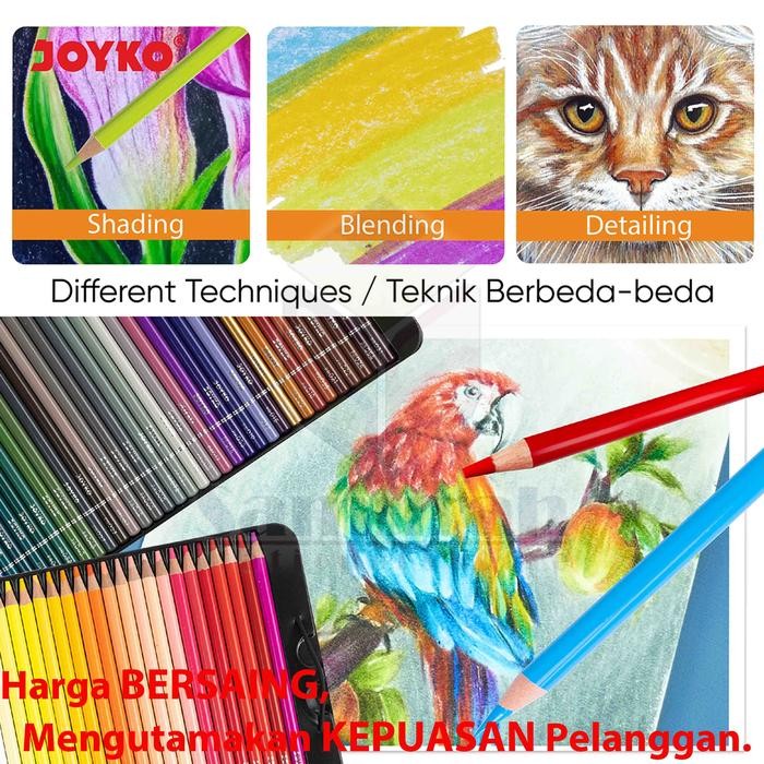

Pensil Warna Minyak Joyko Cp Tc126 48 Warna / Premium Oil Cp-Tc126-48 Colours