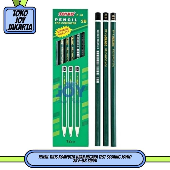 

New Pensil Tulis Komputer Ujian Negara Test Scoring Joyko 2B P-88 Super