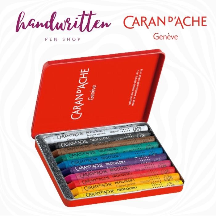 

Caran Dache Neocolor Box Of 10 Colors Crayon / Pensil Warna Caran D'Ache Neo Color