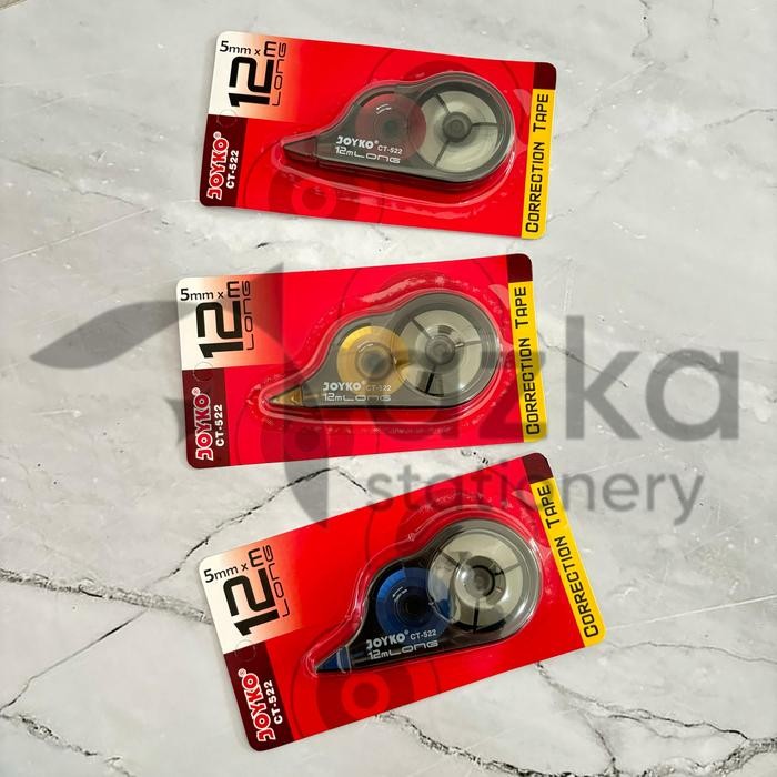 

New SATUAN ( 1 PCS 5mm x 12m ) Stipo Kertas Joyko CT-522 Tipe X Kertas Joyko Tipe X Pita Joyko