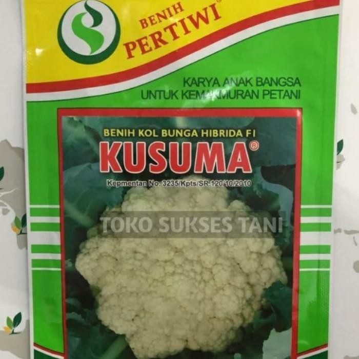 Benih kol bunga hibrida F1 KUSUMA PERTIWI. Isi 10gram