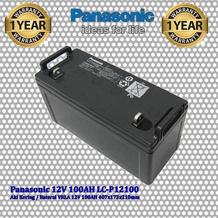 Baterai VRLA Panasonic 12V 100AH Panasonic LC-P12100 Aki Kering 100AH