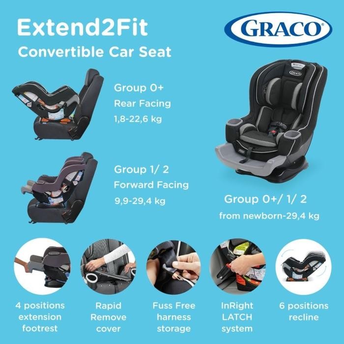 Graco Extend to fit Car seat car seat baby car Dudukan Bayi