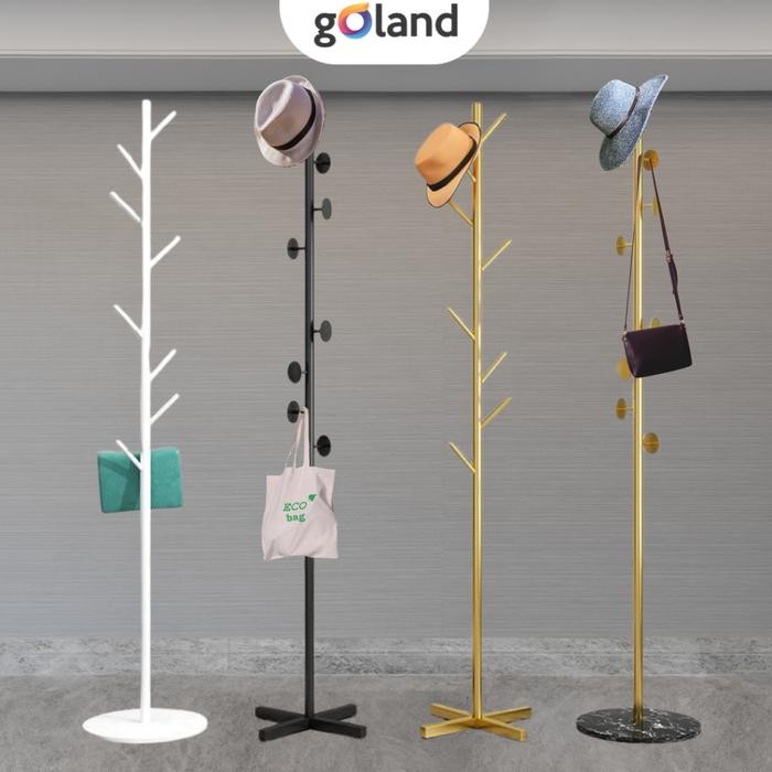Informa Houseware - Stand Hanger Gantungan Baju Topi Tas Aesthetic Multifungsi Minimalis Alas Bulat