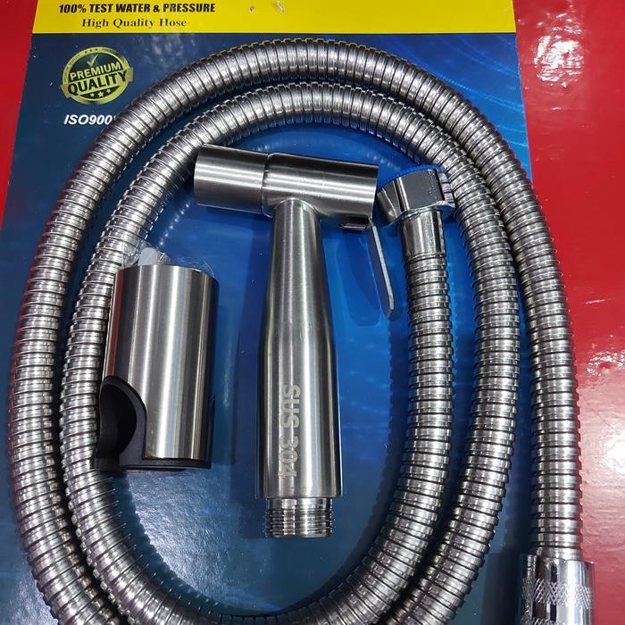 READY paket jet shower toilet/ Toilet shower stainles sus 304 + stop kran T