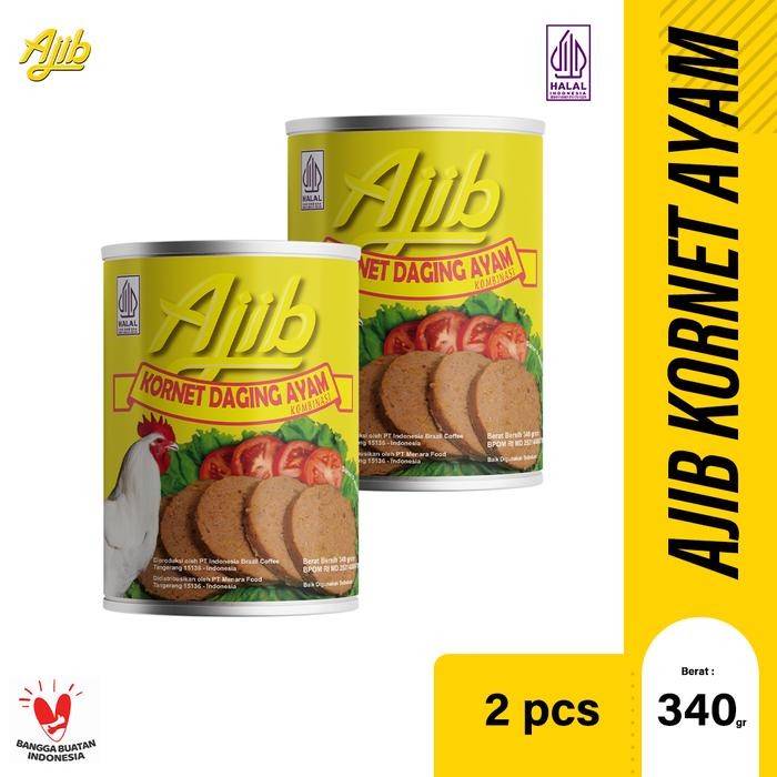 

Promo Ajib Kornet Daging Ayam Kaleng 340gr Isi 2pcs Corned Chicken