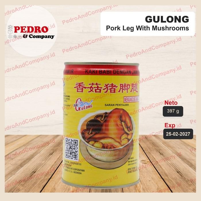 

Promo Gulong Pork Leg with Mushroom 397gr Kaki Babi Jamur Kaleng Non Halal