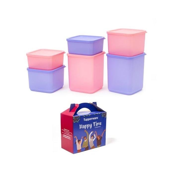 Tupperware happy time collection set toples kue