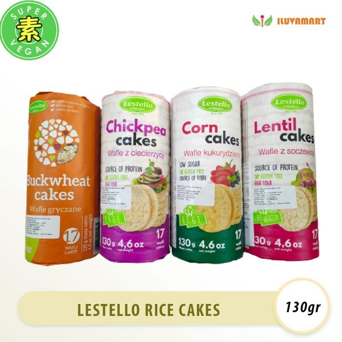 

Baru Lestello Rice Cakes 130gr Gluten Free Corn / Lentil / Buckwheat / Chick