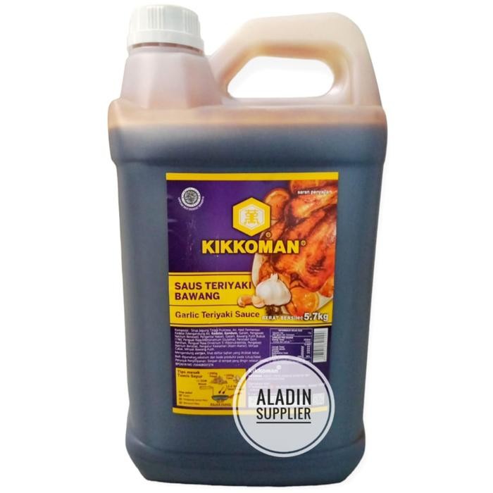 

Kikkoman Garlic Teryaki Sauce- Saus Teriyaki Bawang Jerigen 5.7Kg