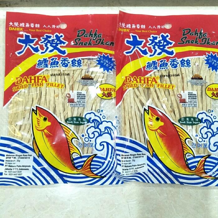 

Baru Dahfa Fillet Ikan Kering 30gr - Snack Ikan Renyah