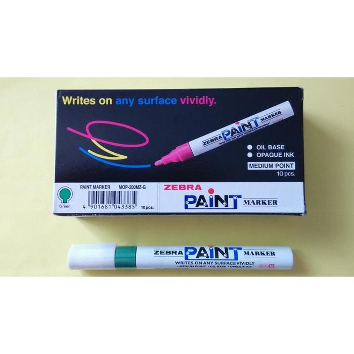 

Spidol Paint Marker Zebra - Medium Point Isi 10 Pcs