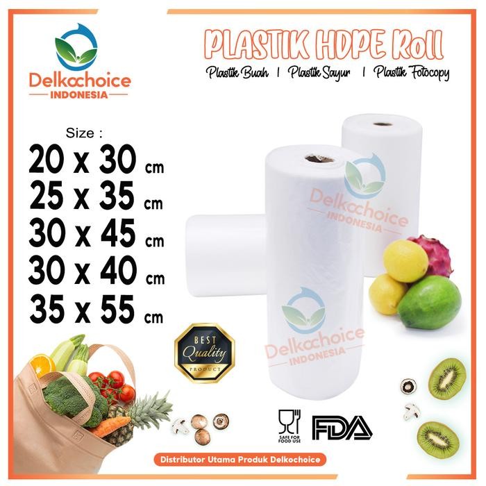 NEW PLASTIK HDPE ROLL PLASTIK BUAH SAYUR PLASTIK FOTOCOPY TEBAL