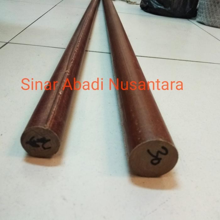 Pertinak Ebonit Rod Dia 40Mm 100Cm / Ebonit Batangan