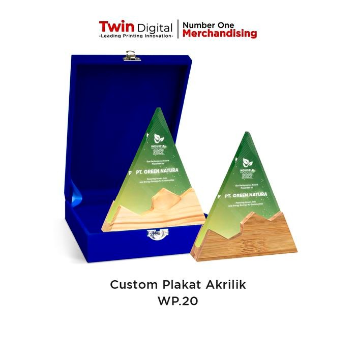 Plakat Kayu Custom Akrilik Free Box Bludru - Plakat Kayu Premium Termurah