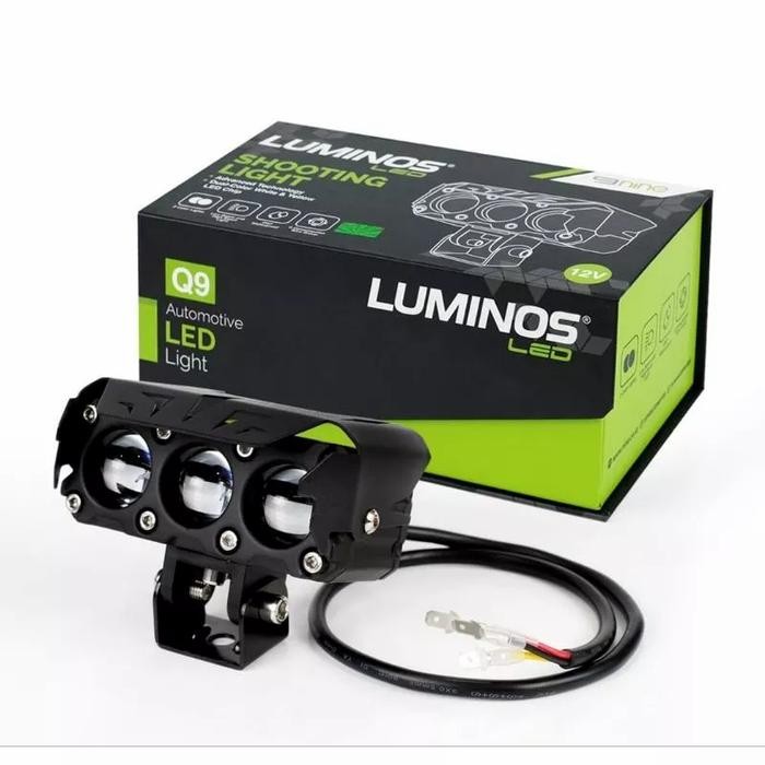 Luminos Proji Mini Laser Lampu Tembak Sql 3 Mata Q9 Luminos 9Nine Waterproof 3 Mata Putih Kuning 34W
