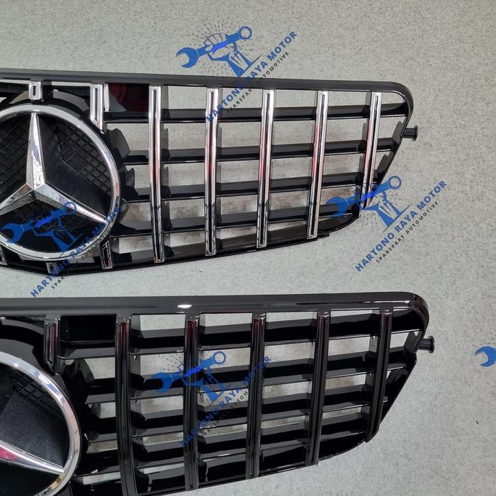 Grill GTR GT Mercedes Benz W204 C-Class 2007-2014 With Emblem Logo