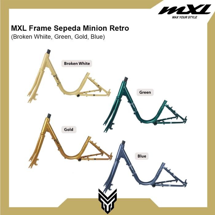 MXL Frame Sepeda Minion Retro Ukuran 20" Bahan Steel Bicycle Frame