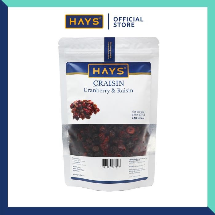 

TERMURAH Craisin (CRANBERRY & RAISIN) 250 GRAM /Mix Cranberry dan Kismis HAYS READY STOCK
