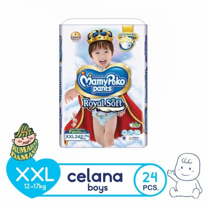 Siap Kirim 3 Ball MamyPoko Perekat Royal Soft Organic Popok Tape NB/S + Bonus Bantal Pokojang Ice