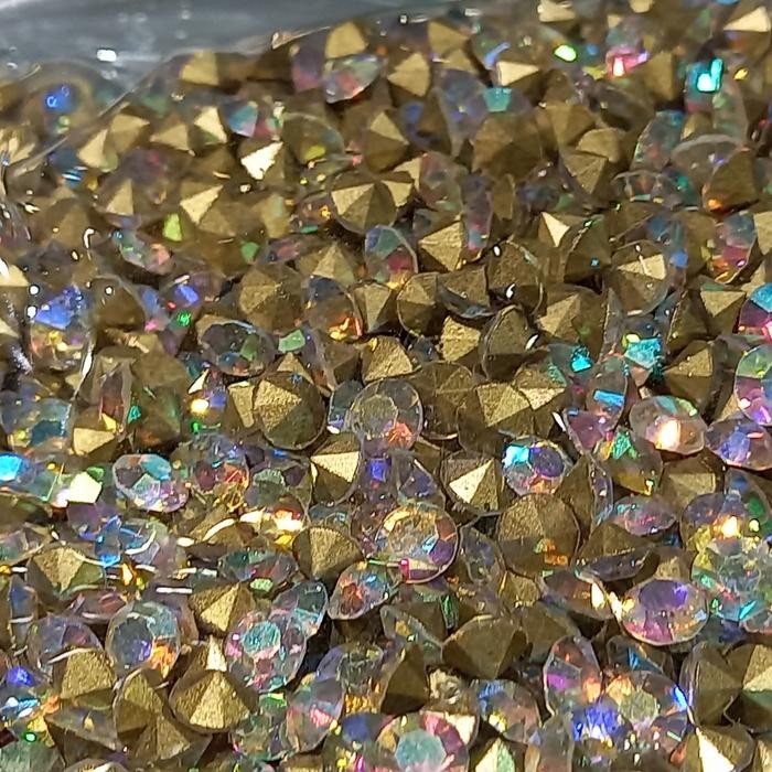 GGAF Permata Tempel Rhinestone Ss16 Ab 1 Pack Isi 10Gross