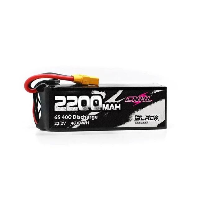 Cnhl Black Series 2200Mah 6S 22.2V 40C Lipo Battery With Xt60 Plug