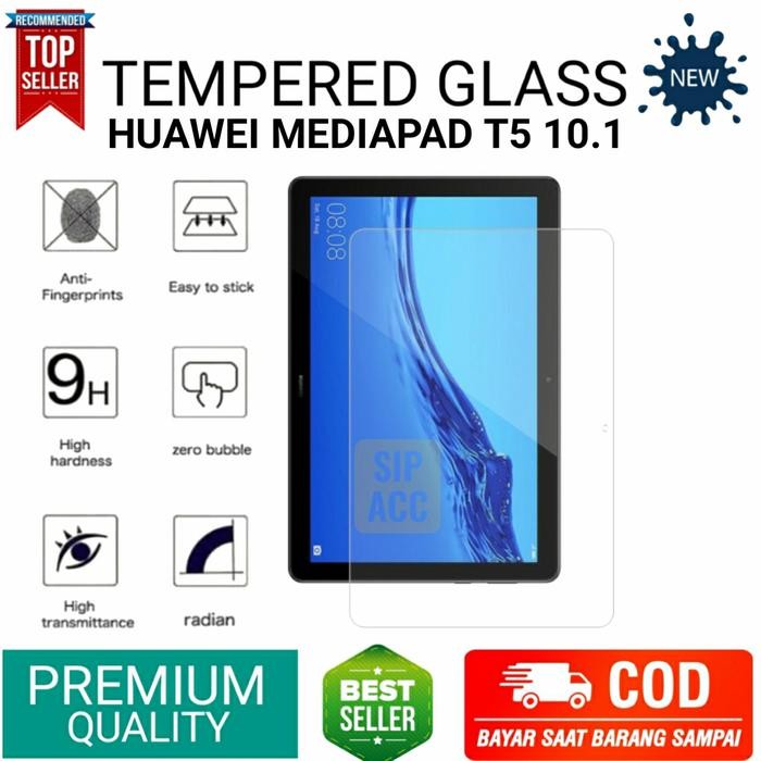 NEW' TEMPERED GLASS HUAWEI MEDIAPAD T5 10.1 INCH ANTI GORES KACA TABLET