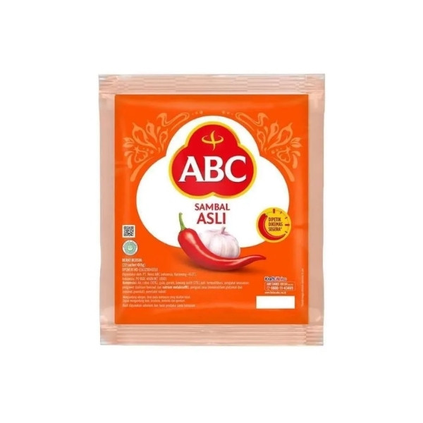 ABC SAMBAL ASLI SACHET 10'SX18 GR