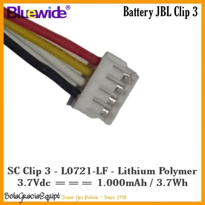 Tersedia Jbl Clip 3 Battery 3.7V 1000Mah Original