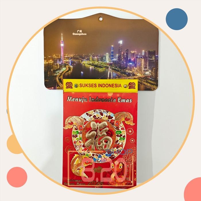 ID SET KALENDER SOBEK HARIAN TAHUN 2025 MINI BOARD GUANGZHOU / KALENDER JAWA ARAB CHINA NATIONAL /