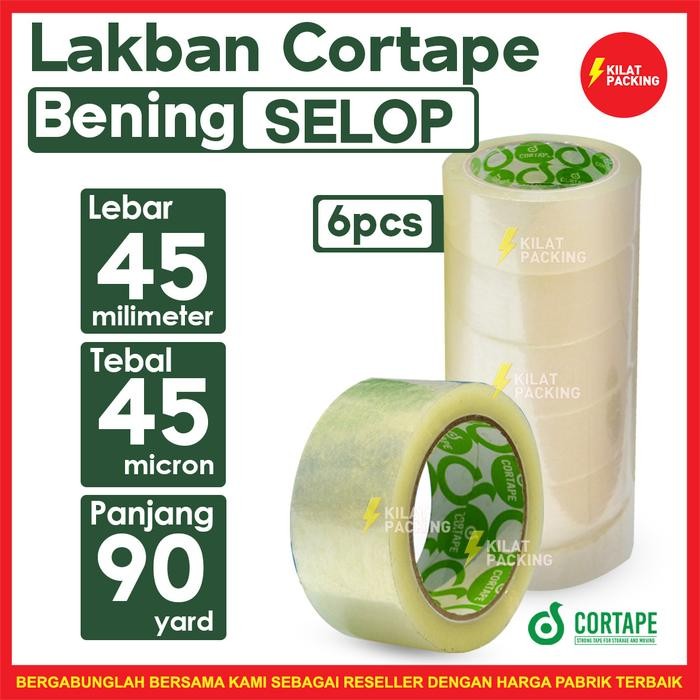 

ID LAKBAN CORTAPE 45 MM (90 YARD) BENING SPEK DAIMARU 1 SELOP