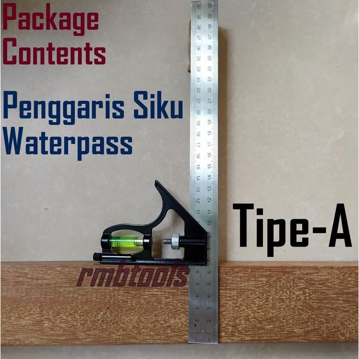 

ID PENGGARIS SIKU L MISTAR WATERPASS KOMBINASI SQUARE RULER SUDUT AIR