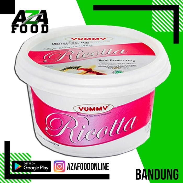 

yummy cheese ricotta 250gr keju segar premium stok terbatas