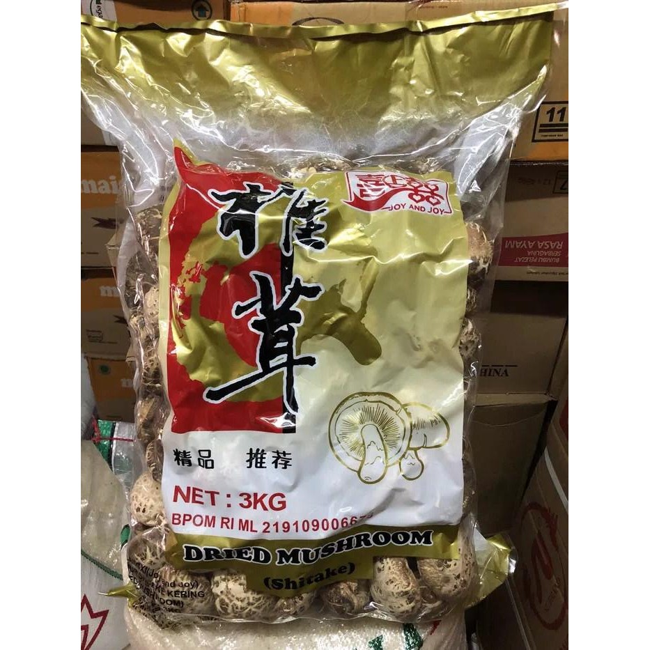 

jamur hioko kering grade a besar 3kg - dried shitake mushroom shopee stok terbatas