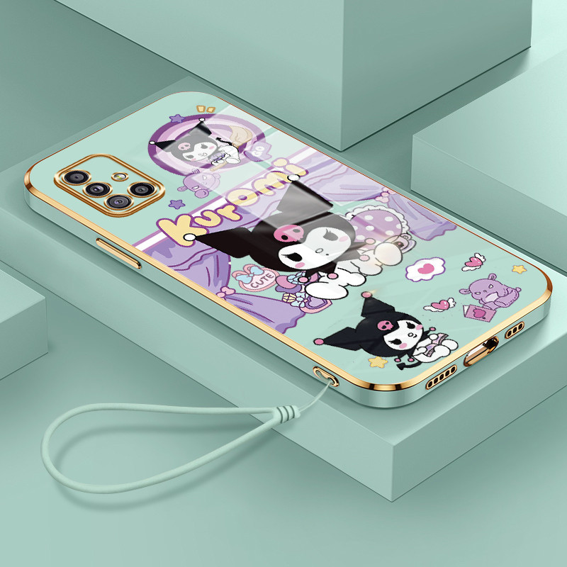 Casing Hp Untuk Samsung Galaxy A70 A70s A71 A72 4G A72 5G A73 5G Case Boneka ungu Kasing Perlindun A