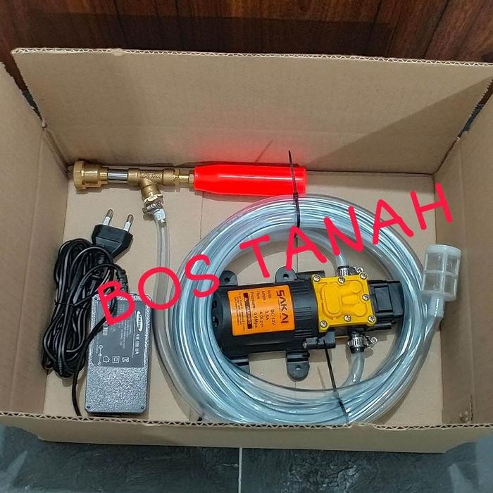 Alat Steam Cuci Motor Mini Murah Mesin Setim Cuci Motor Mobil AC Pompa DC Sprayer