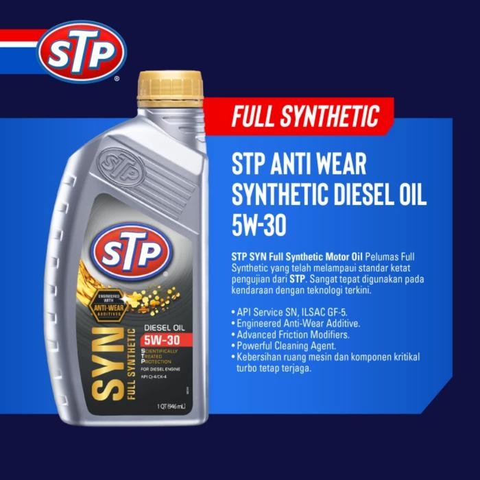 STP Full Synthetic Diesel Oil 5W-30 Oli Mesin Mobil
