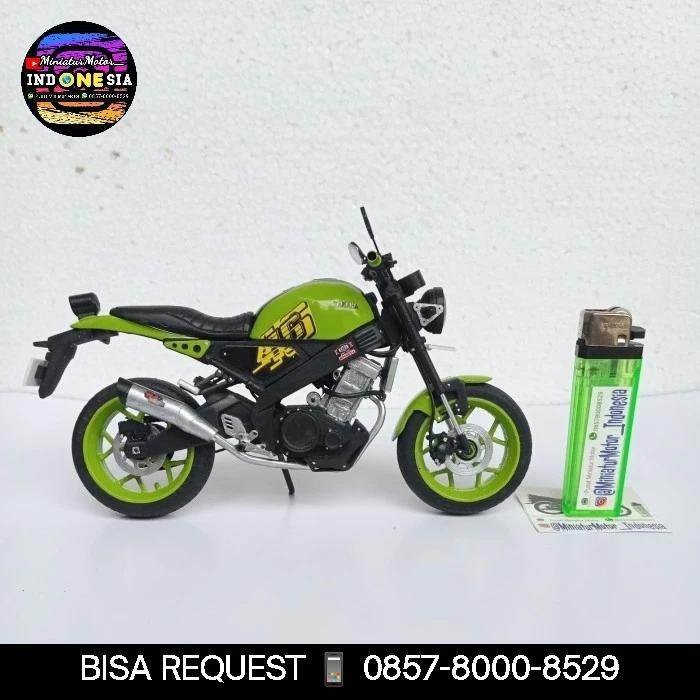 Diecast Miniatur motor YAMAHA XSR155 Custom skala 1:12 Handmade
