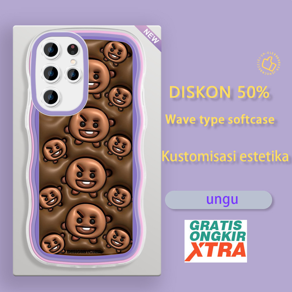 jinsouwe Samsung S20 PLUS S21 FE Note 10 LITE 20 Plus S22 ULTRA 5G terbaru casing HP  BTS SUGA BT21 