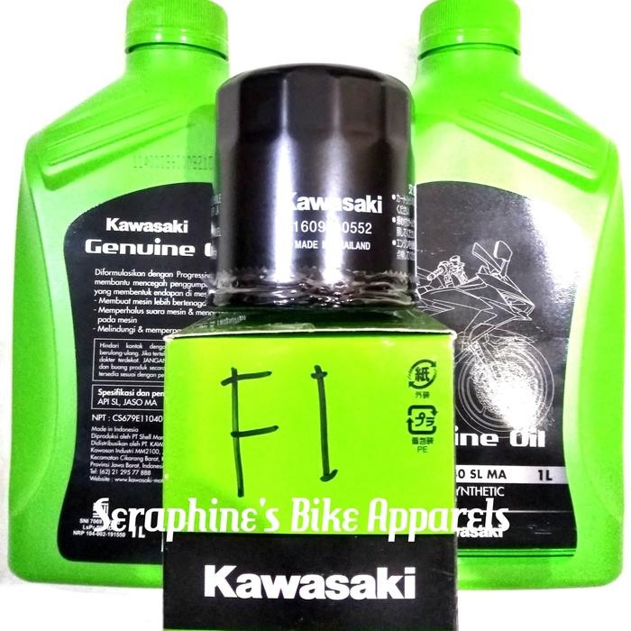 Murah Paket Oli Kawasaki +Filter Oli Ninja 250Fi New Ninja Z250Fi Versys 250 Termurah