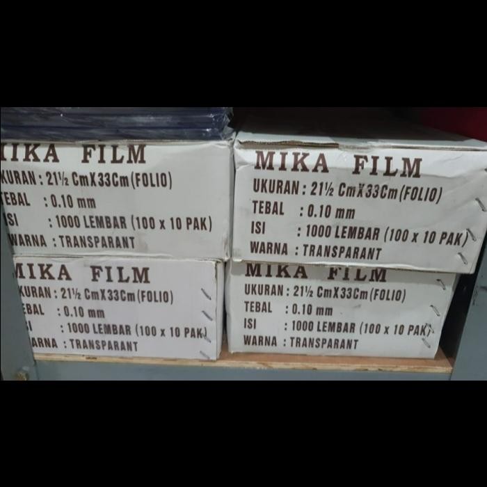 

Promo Cover Mika Plastik Jilid 0.10 Mm [100 Pcs]