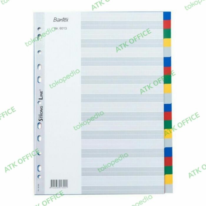 

Promo Divider Bantex A4 20 Pages Color 6013 / Pembatas Kertas