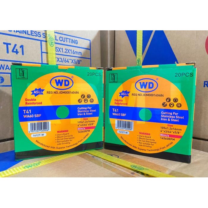 Mata Gurinda Batu Potong Gerinda Cutting Wheel Wd T41 Wa60 Sbf 4 Inch