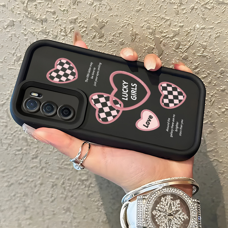 Casing Hp Untuk OPPO A16 OPPO A16s OPPO A54s Case Cinta kotak-kotak mode ponsel Kasing tipis Perlind