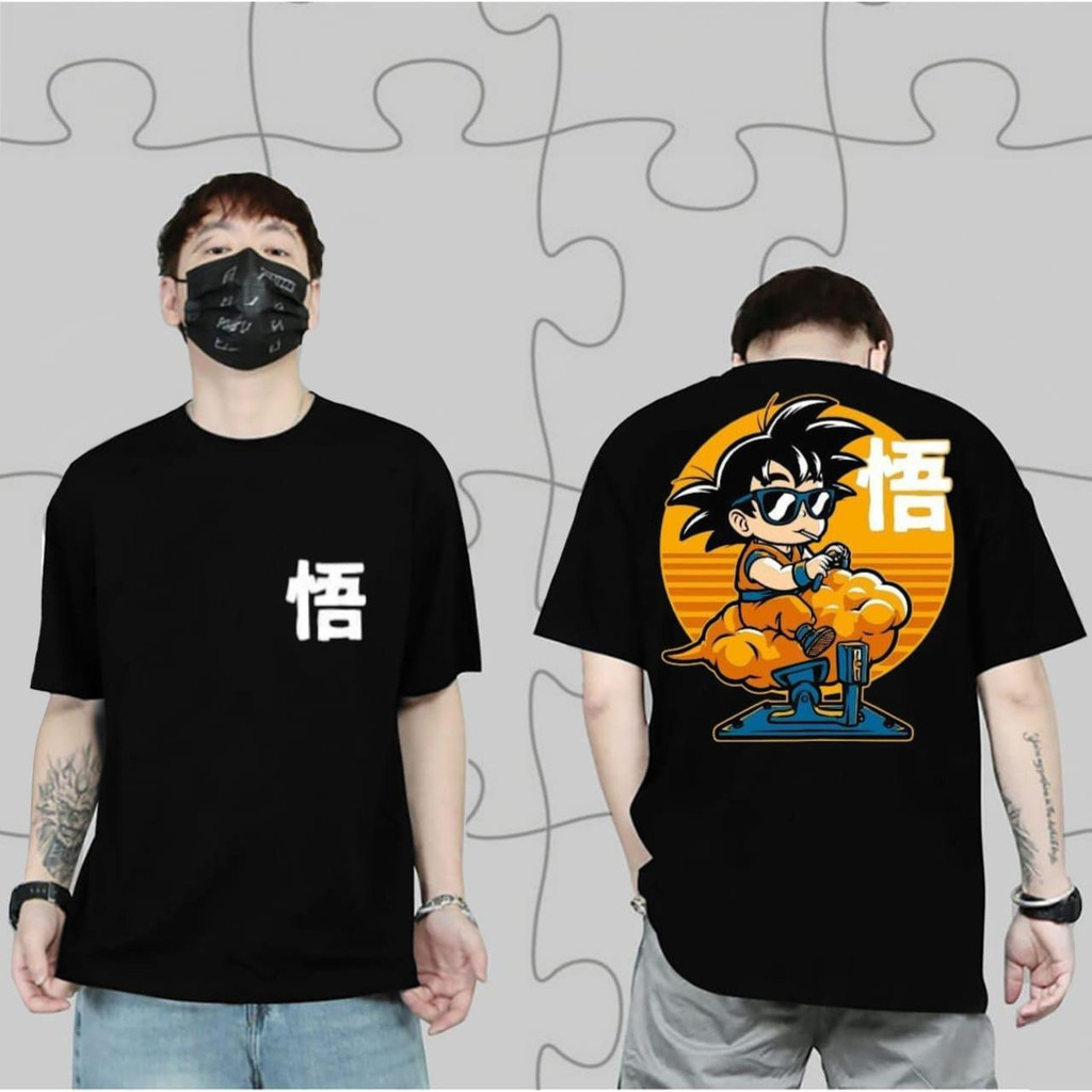 KAOS DISTRO PRIA KEREN 2025, KAOS ANIME DRAGON BALL GOKU, KAOS OBLONG SUKAJAN MOTIF TRENDING, KAOS P