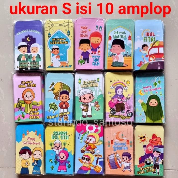 

:0:0:0] 10bj Amplop Idul Fitri ukuran S kecil angpao lebaran uang anak