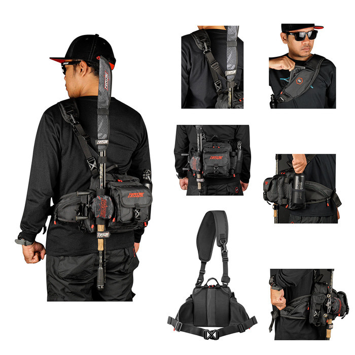 Tas Pancing Tas Joran Firecast RIPR Sling bag (TERBAIK) (TERBARU) (TERMURAH)