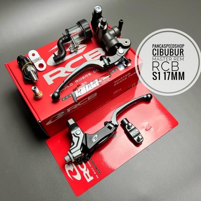 MASTER REM RCB S1 17MM SET HANDLE KOPLING KIRI S1 TITANIUM GREY ABU