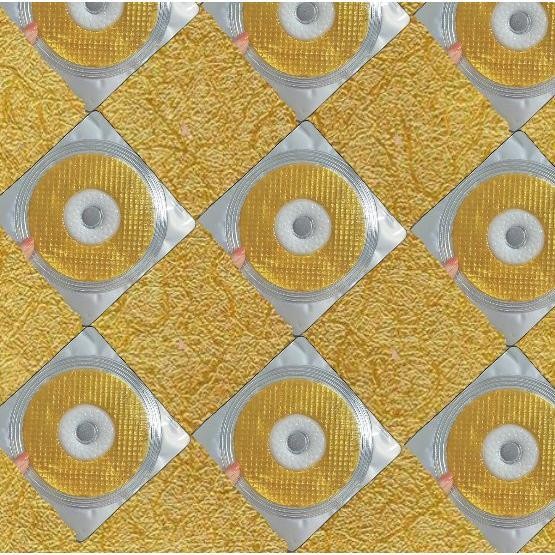 New Arrival: Mesh Two-Color Crystal Breast Mask, Moisturizing Essence, Gold Breast Patch For Women