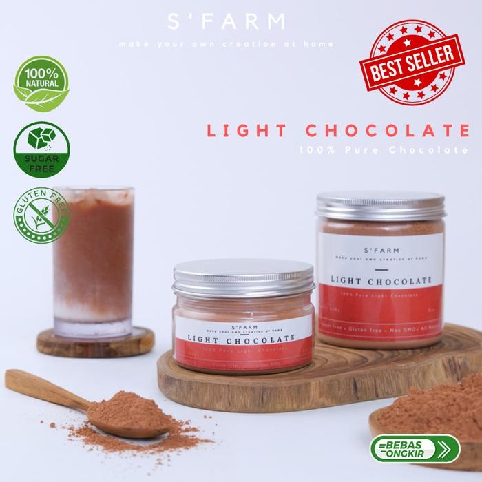 

100% Light Chocolate Powder / Bubuk Coklat Asli Premium